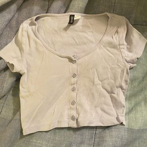 Purple crop top